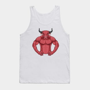 Bull as Bodybuilder extreme Tank Top